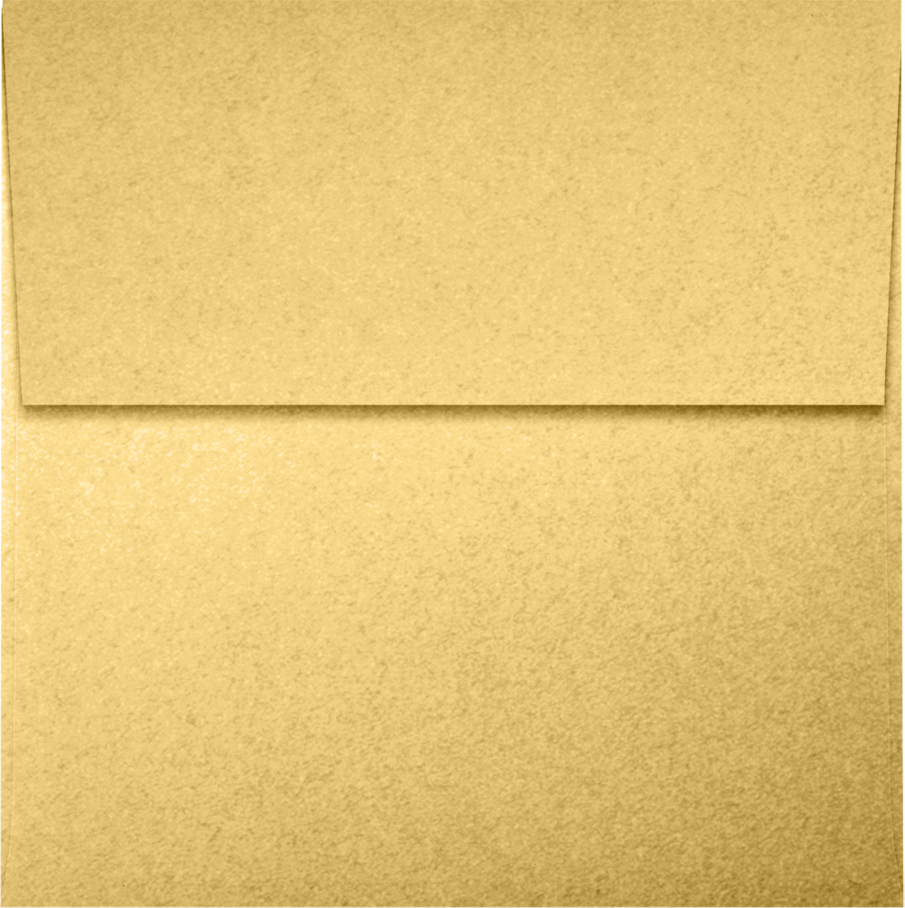 Gold Metallic 32lb 4 x 4 Square Envelopes with Peel & Seal