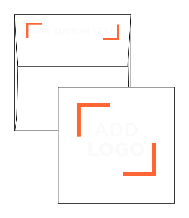 Navy Blue 32lb 4 x 4 Square Envelopes with Peel & Seal