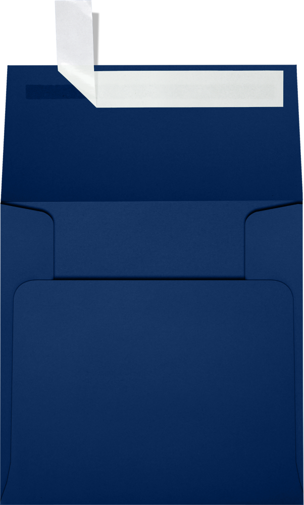 Navy Blue 32lb 4 x 4 Square Envelopes with Peel & Seal