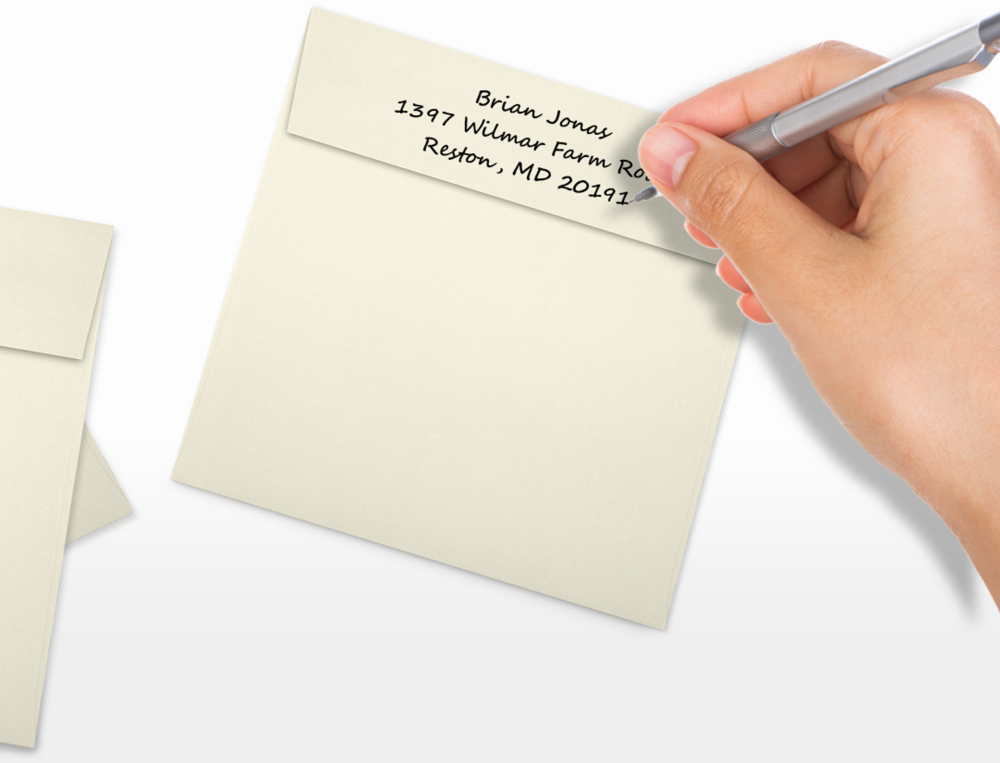 Natural 28lb Cougar 5 x 5 Square Premium Envelopes with Peel & Seal