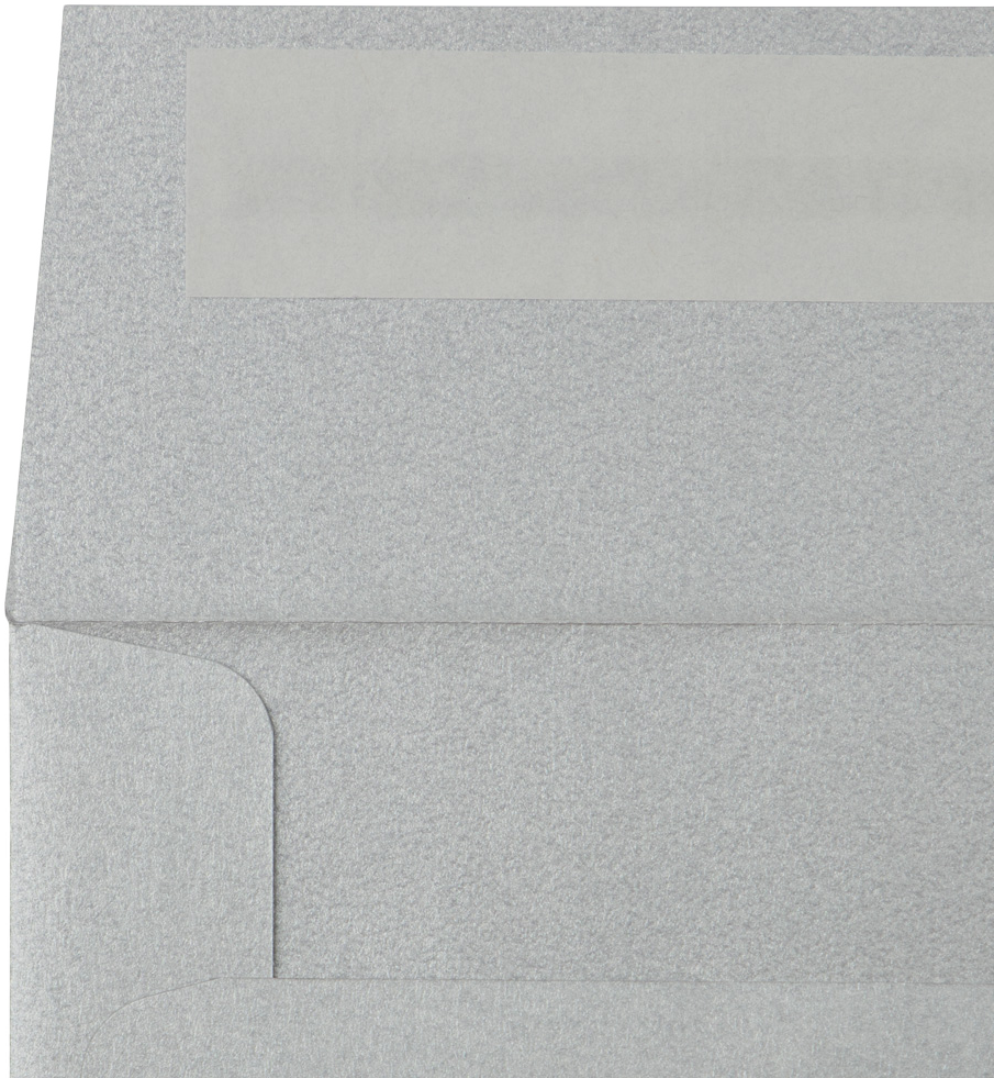 Silver Metallic 32lb 5 x 5 Square Envelopes with Peel & Seal