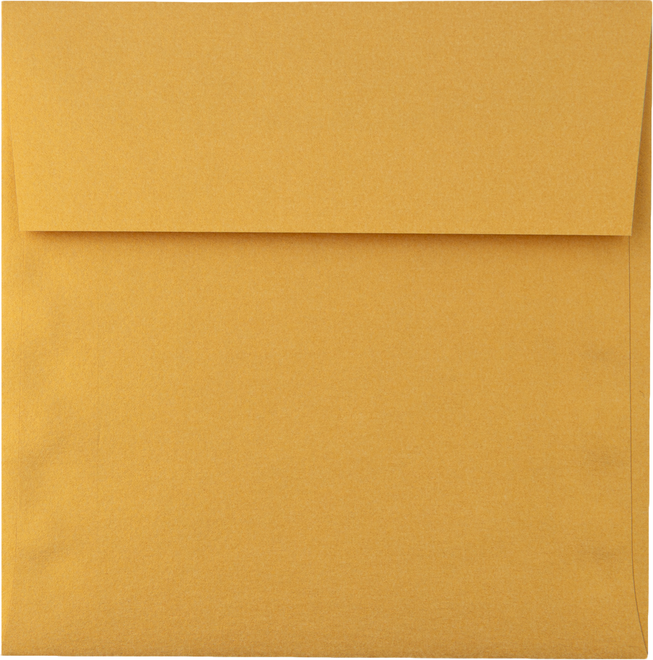 Gold Metallic 32lb 5 x 5 Square Envelopes with Peel & Seal