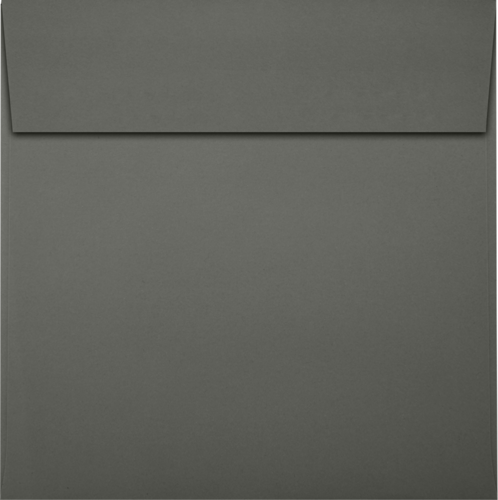 Dark Smoke Gray 32lb 5 x 5 Square Envelopes with Peel & Seal