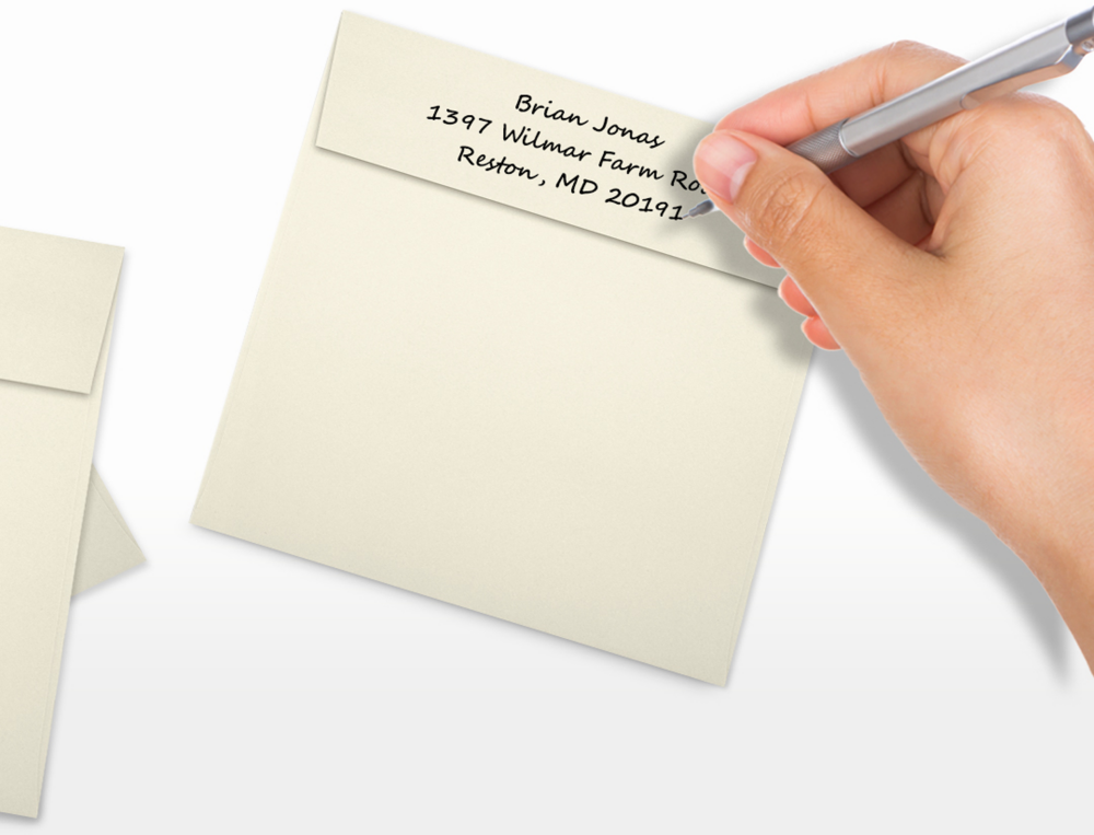 Natural 28lb Cougar 5 1/4 x 5 1/4 Square Premium Envelopes with Peel & Seal