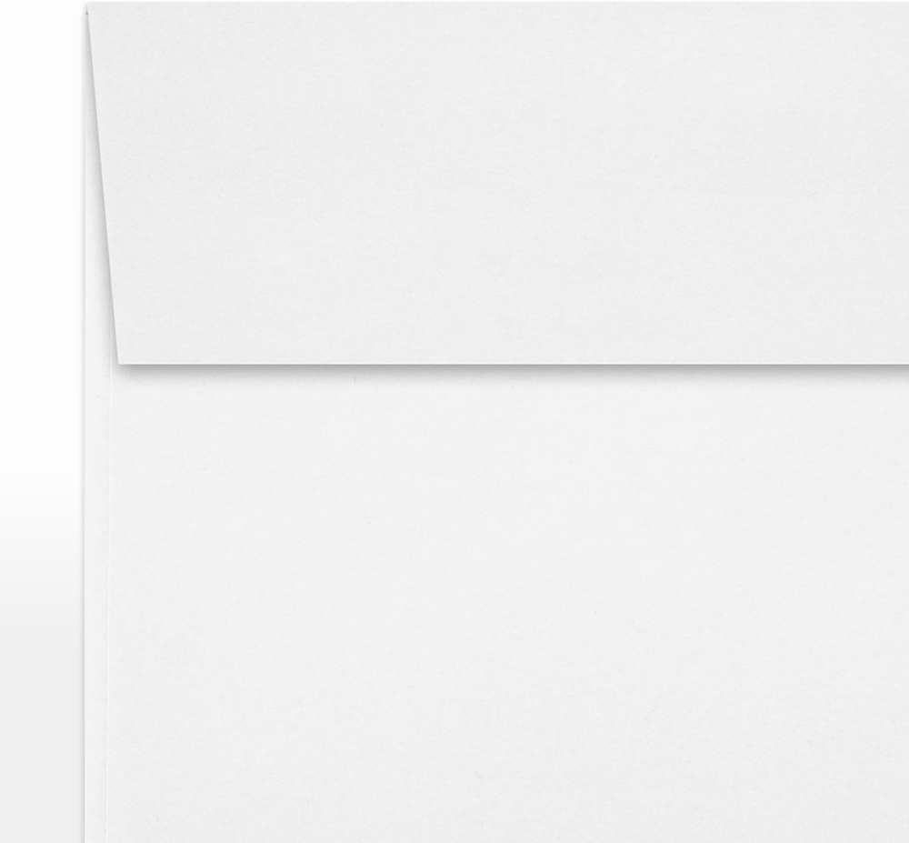 White Recycled 32lb 5 1/4 x 5 1/4 Square Envelopes with Peel & Seal