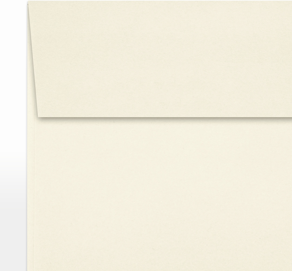 Natural 28lb Cougar 5 1/2 x 5 1/2 Square Premium Envelopes with Peel & Seal