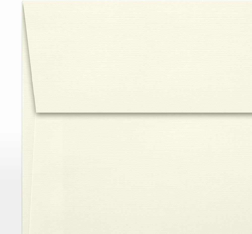 Natural Linen 32lb 5 1/2 x 5 1/2 Square Envelopes with Peel & Seal