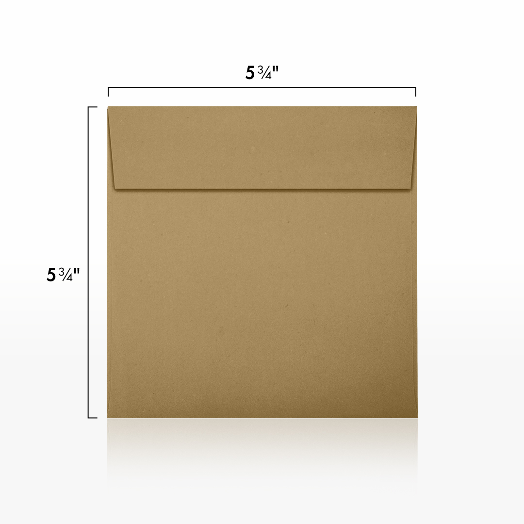Grocery Bag 28lb 5 3/4 x 5 3/4 Square Envelopes with Peel & Seal