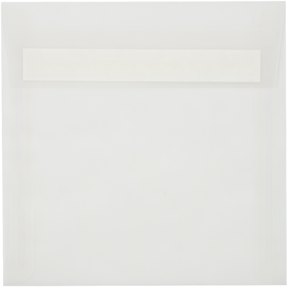 Clear Translucent 30lb 6 x 6 Square Envelopes with Peel & Seal