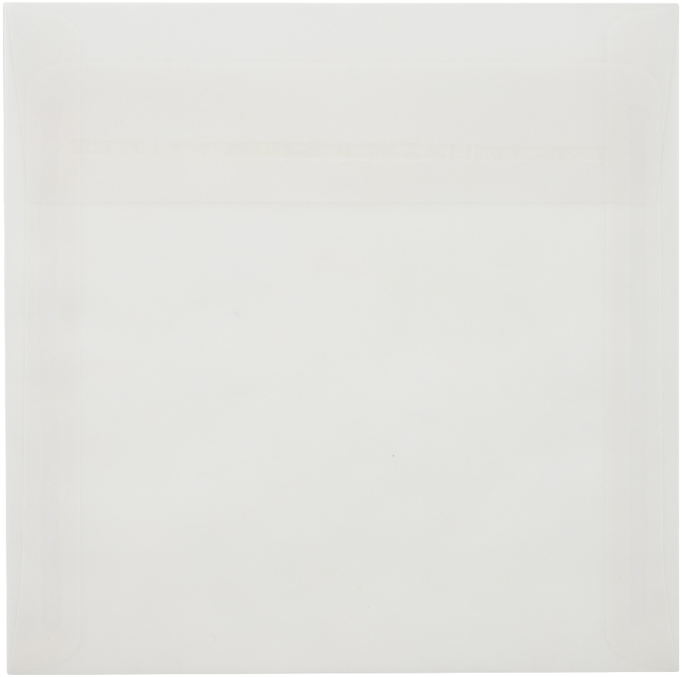 Clear Translucent 30lb 6 x 6 Square Envelopes with Peel & Seal