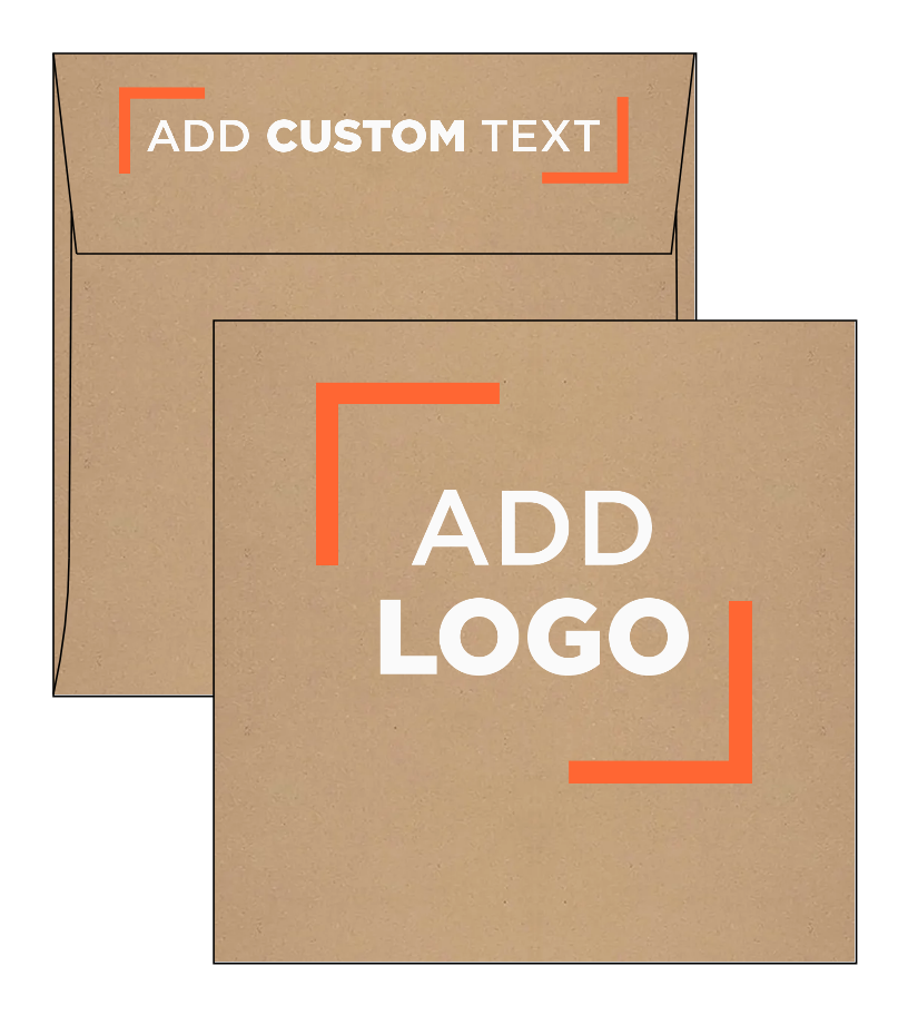 Grocery Bag 28lb 6 x 6 Square Envelopes with Peel & Seal