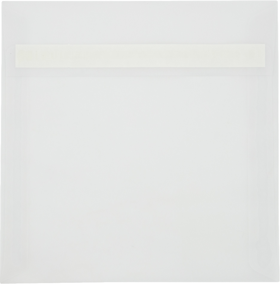 Clear Translucent 30lb 7 x 7 Square Envelopes with Peel & Seal