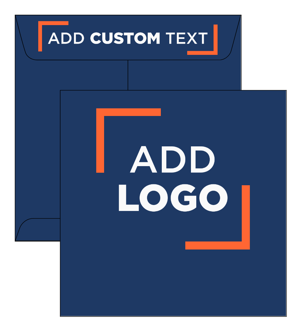 Navy Blue 32lb 7 1/2 x 7 1/2 Square Envelopes with Peel & Seal