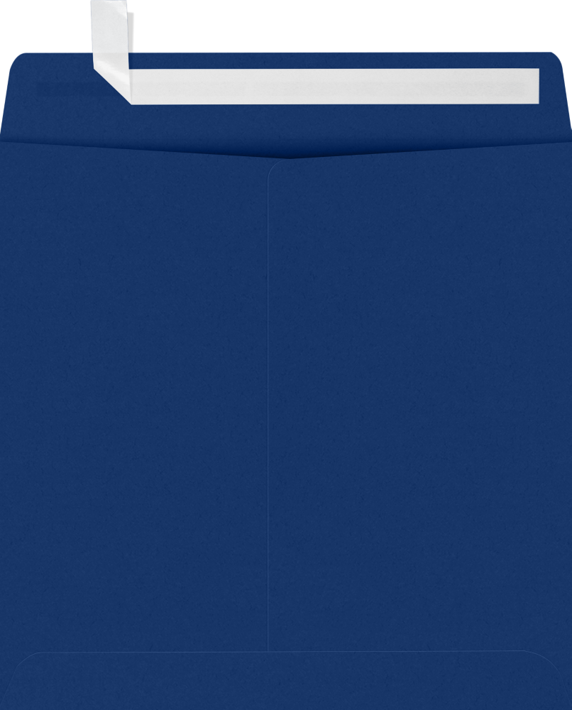 Navy Blue 32lb 7 1/2 x 7 1/2 Square Envelopes with Peel & Seal