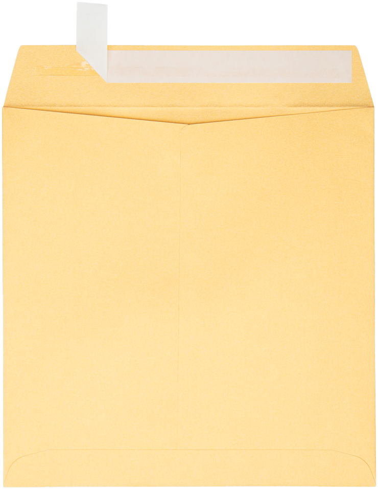Gold Metallic 32lb 8 x 8 Square Envelopes with Peel & Seal