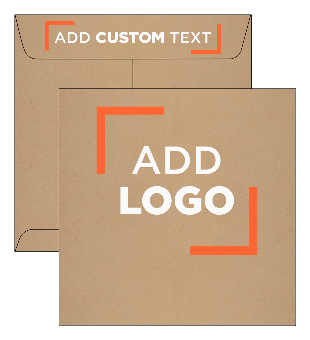 Grocery Bag 28lb 8 x 8 Square Envelopes with Peel & Seal