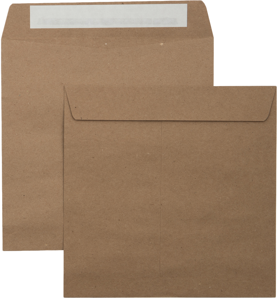 Grocery Bag 28lb 8 1/2 x 8 1/2 Square Envelopes with Peel & Seal
