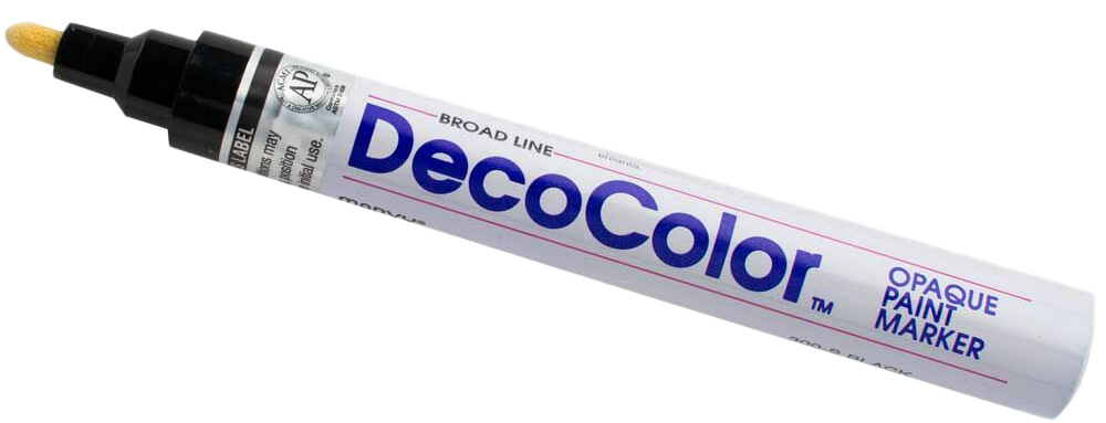 Black Broad Line Opaque Paint Marker