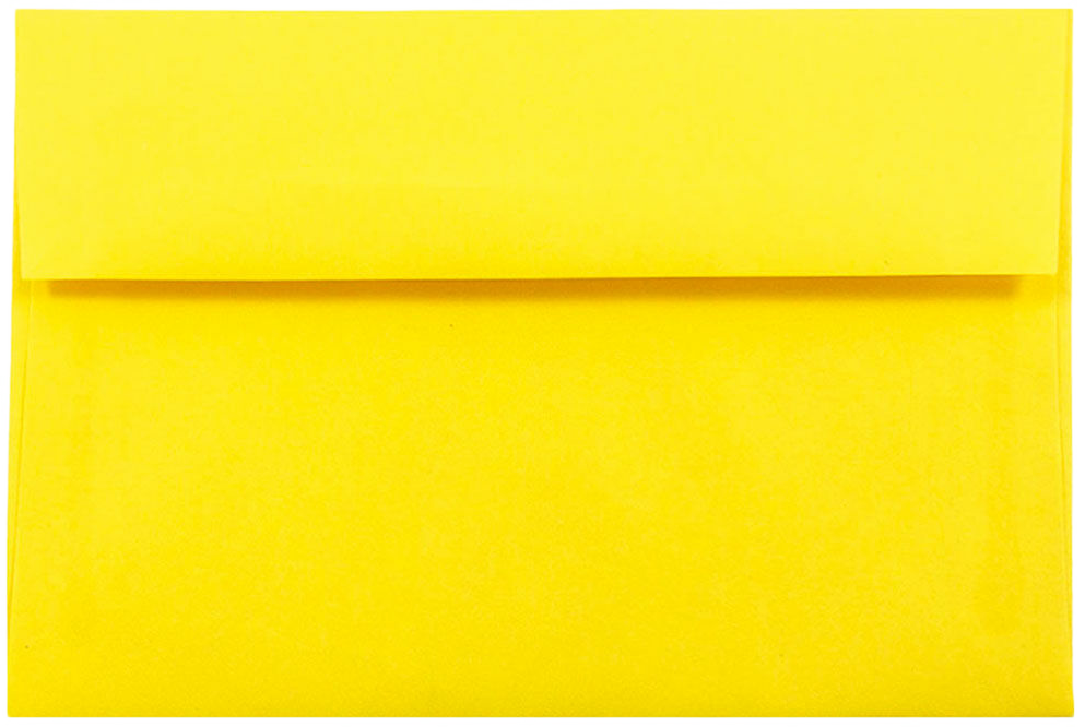 Yellow 24lb A10 Invitation Envelopes (6 x 9 1/2)