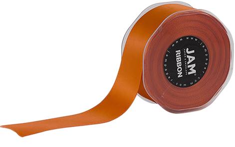 Orange Satin 1 1/2 Inch x 25 Yards Ribbon