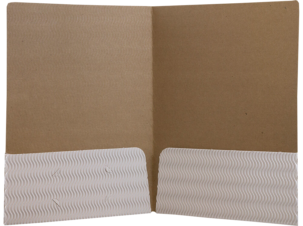 White Corrugated Folders