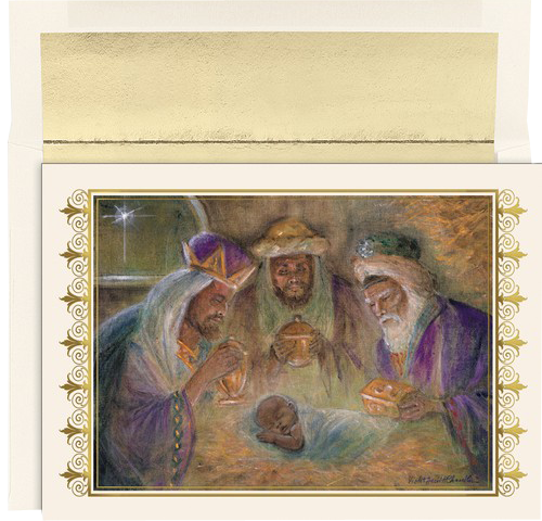Peace Hope Joy Christmas Cards - 16 Pack
