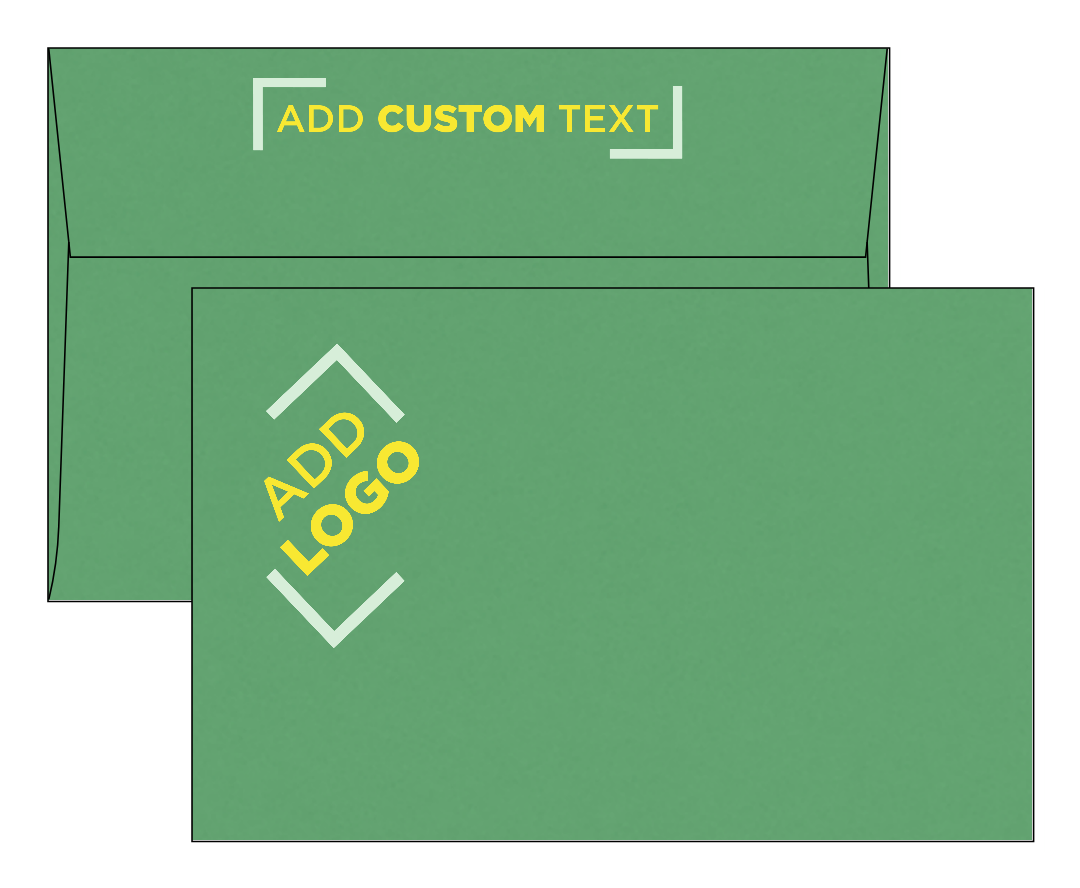 Holiday Green 32lb A9 Invitation Envelopes (5 3/4 x 8 3/4) with Peel & Seal