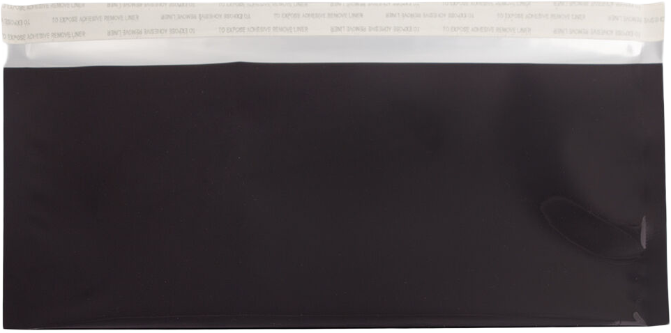 Black Foil 32lb #10 Square Flap (4 1/8 x 9 1/2) with Peel & Seal