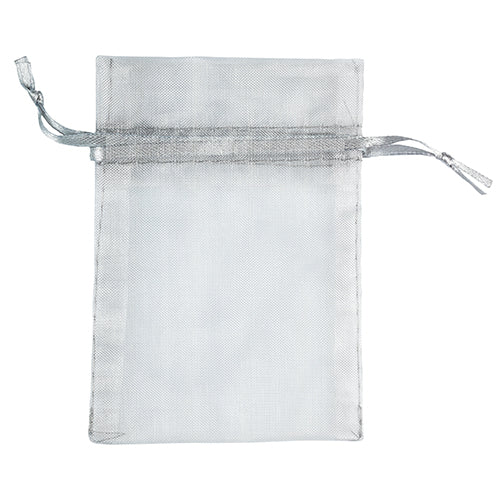 Silver Small Sheer Bags (4 x 5 1/2)