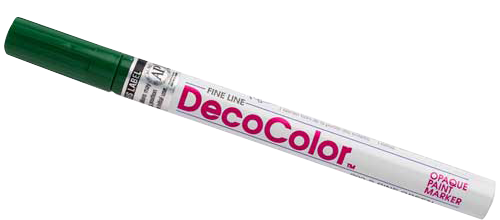 Pine Green Fine Line Opaque Paint Markers