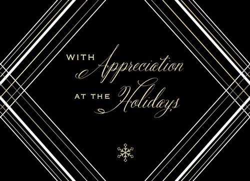 Simple Holiday Appreciation Christmas Cards