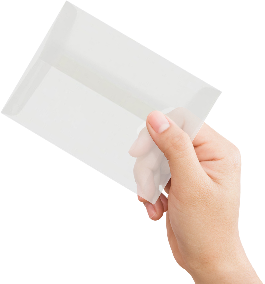 Clear Translucent 28lb A1 Invitation Envelopes (3 5/8 x 5 1/8)