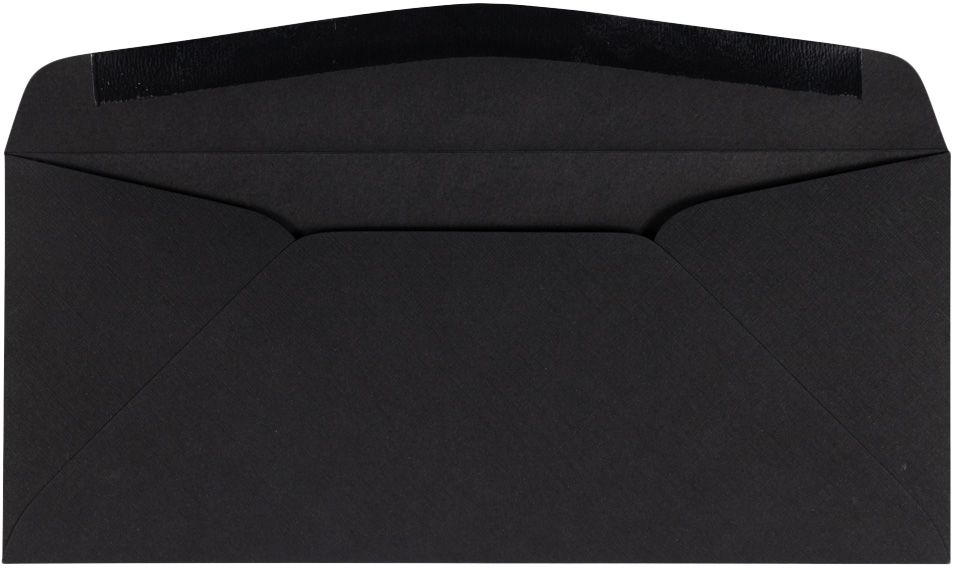 Black Linen 32lb #10 Regular Envelopes (4 1/8 x 9 1/2)
