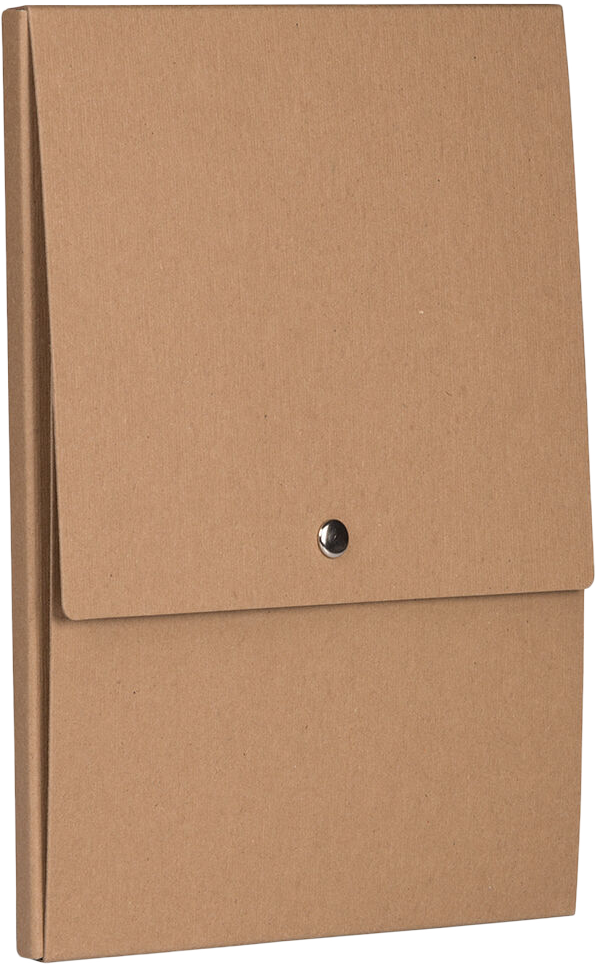 Brown Kraft12 1/8 x 9 x 1/2 Vertical Snap Portfolios