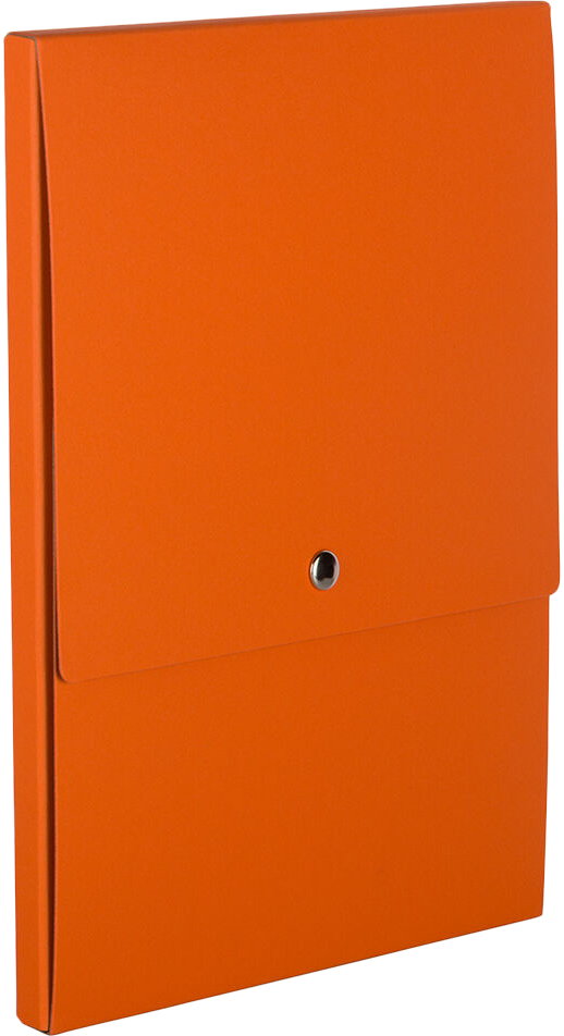 Orange Kraft 12 1/8 x 9 x 1/2 Vertical Snap Portfolios