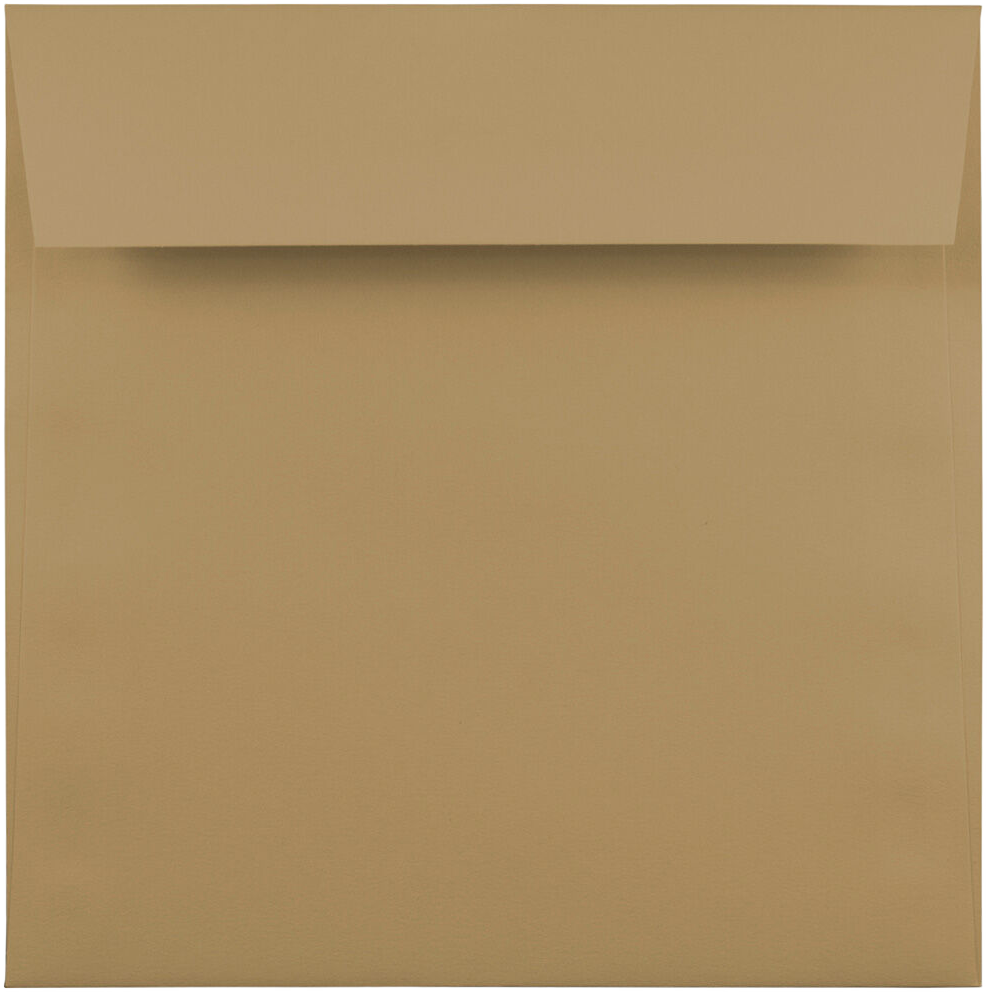 Tan 28lb 6 1/2 x 6 1/2 Square Envelopes