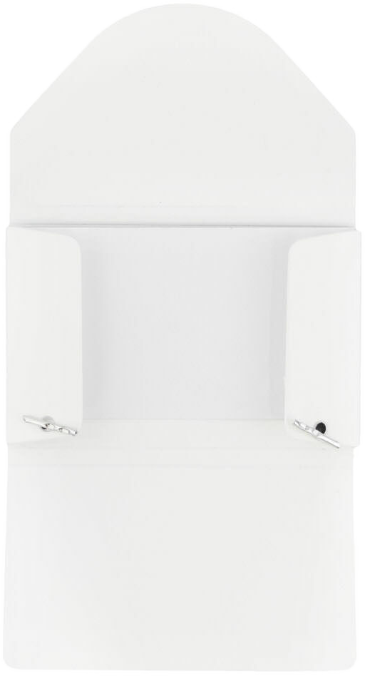 White Solid Plastic Business Card Case - 20 Card Capacity