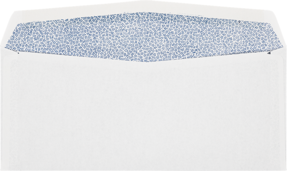White with Security Tint 24lb #10 Window Laser Safe Envelopes (4 1/8 x 9 1/2)