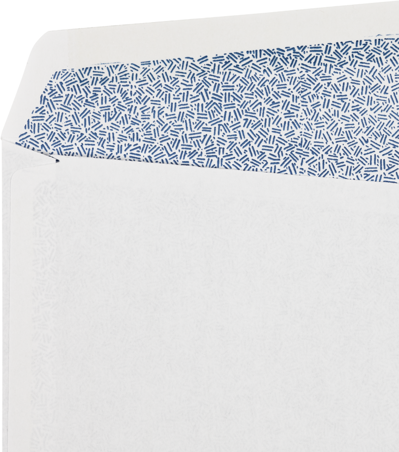 White with Security Tint 24lb #10 Window Laser Safe Envelopes (4 1/8 x 9 1/2)