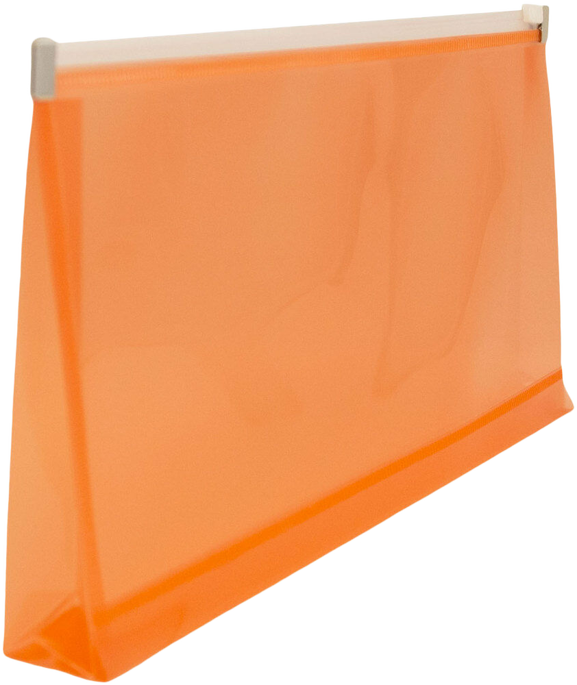 Bright Orange #10 Business Plastic Envelopes (4 1/8 x 9 1/2) with Zip Closure