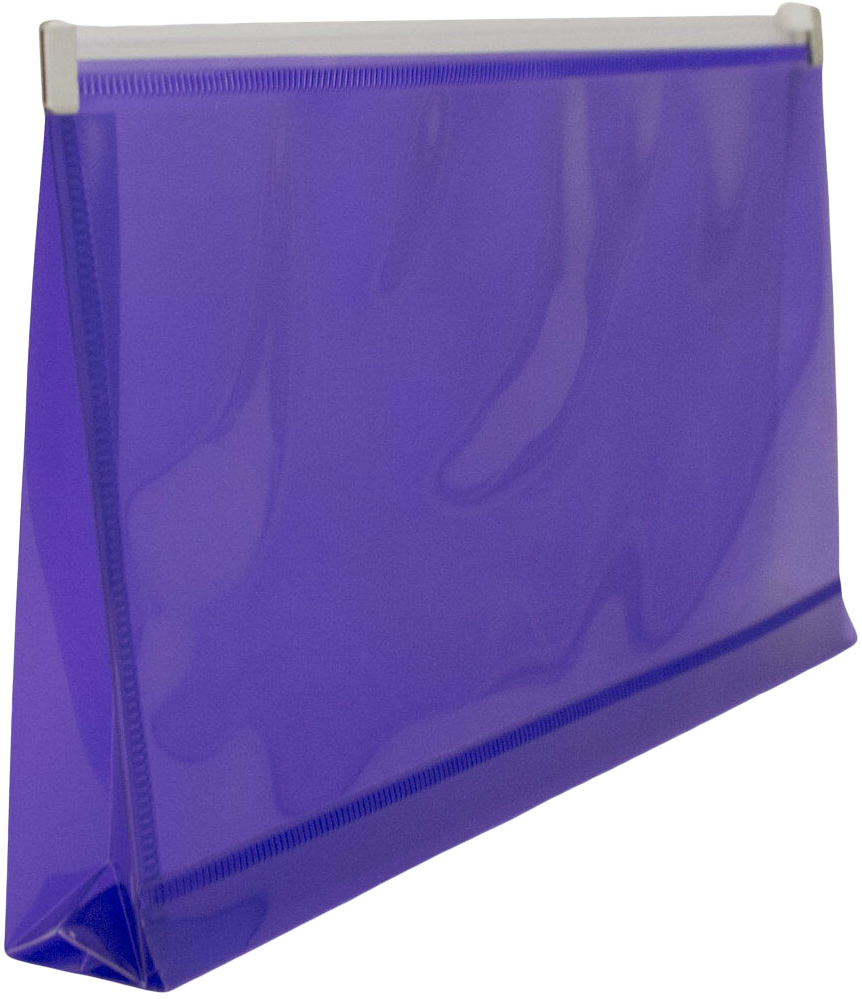 Purple #10 Business Plastic Envelopes (4 1/8 x 9 1/2) with Zip Closure