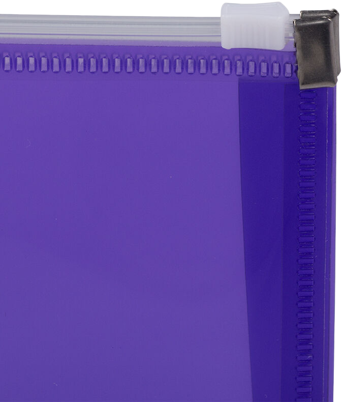 Purple #10 Business Plastic Envelopes (4 1/8 x 9 1/2) with Zip Closure