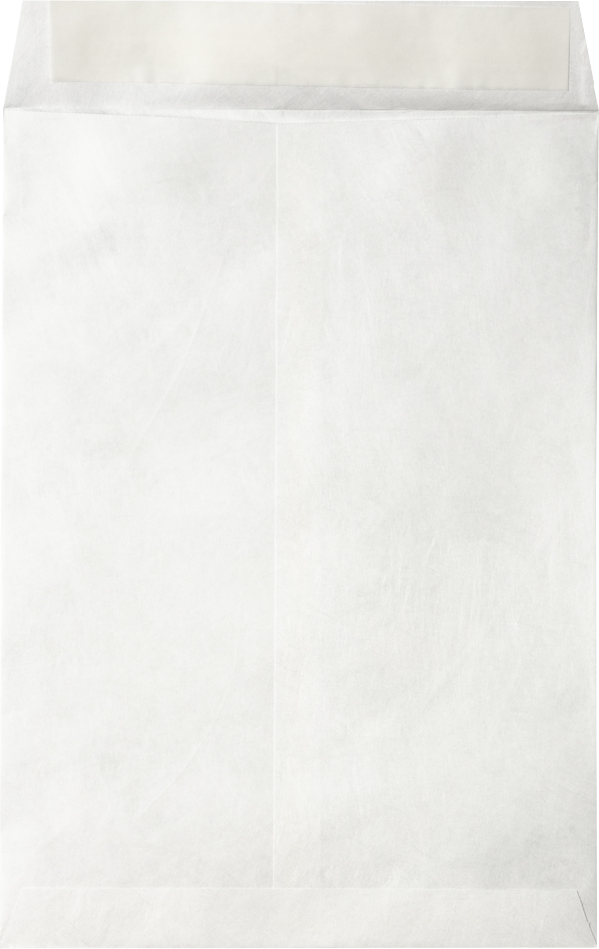 White Tyvek 14lb 7 1/2 x 10 1/2 Open End Envelopes with Peel & Seal