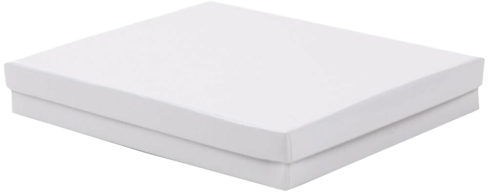 White Medium Jewelry Gift Boxes with Lid (5 5/8 x 7 1/8 x 1)