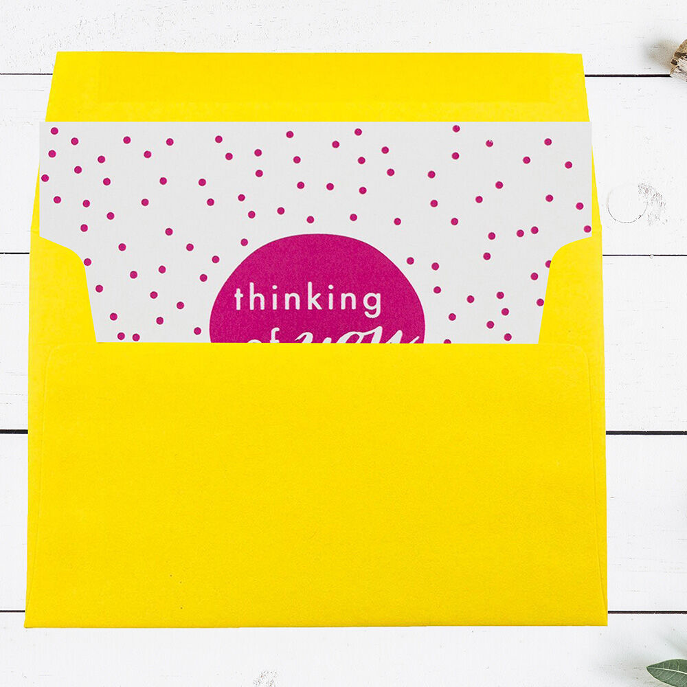 Yellow 24lb A7 Invitation Envelopes (5 1/4 x 7 1/4)