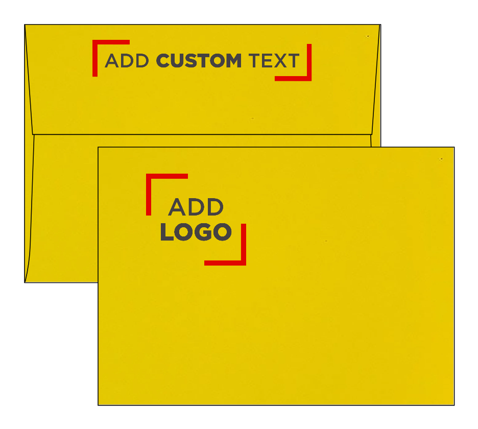 Yellow 24lb A7 Invitation Envelopes (5 1/4 x 7 1/4)