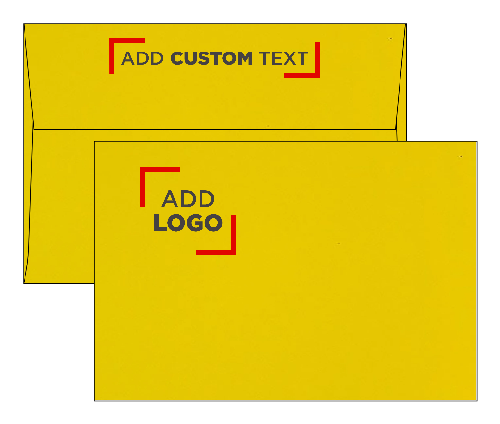 Yellow 24lb A8 Invitation Envelopes (5 1/2 x 8 1/8)