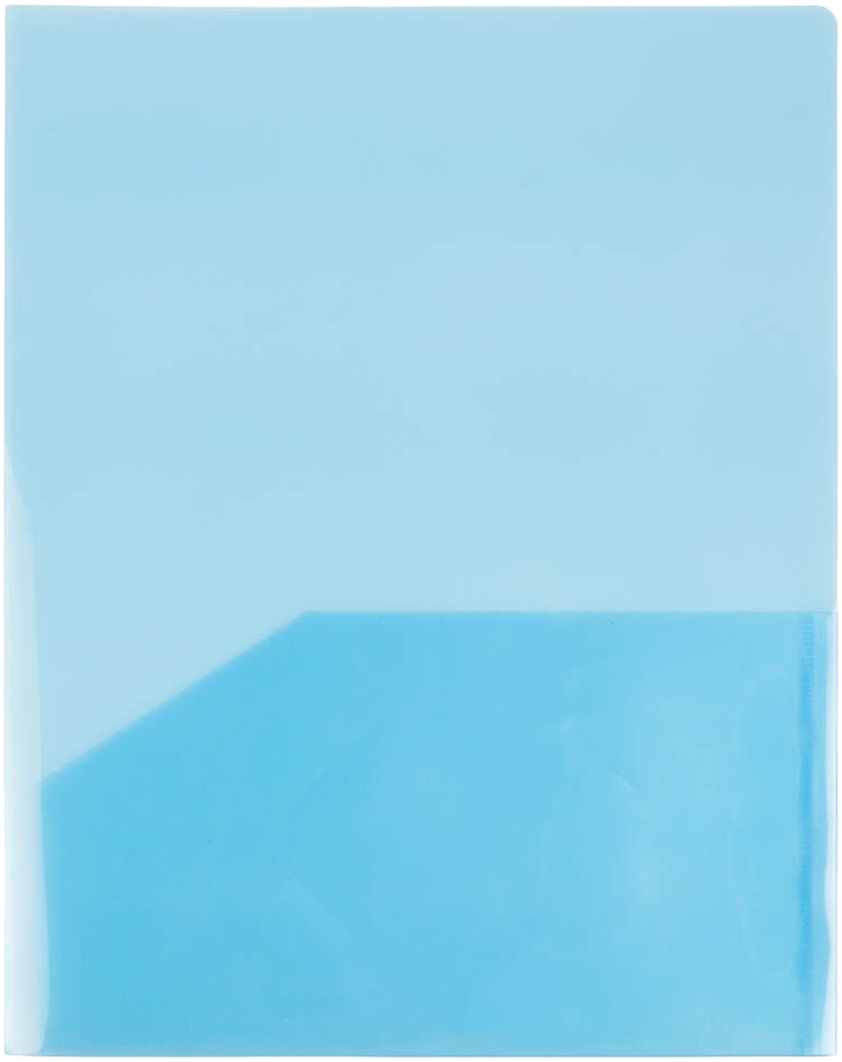 Blue 9 x 12 Plastic Regular Weight Folders