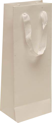 Matte White Wine Bottle Gift Bags (5 x 4 x 12 3/4)