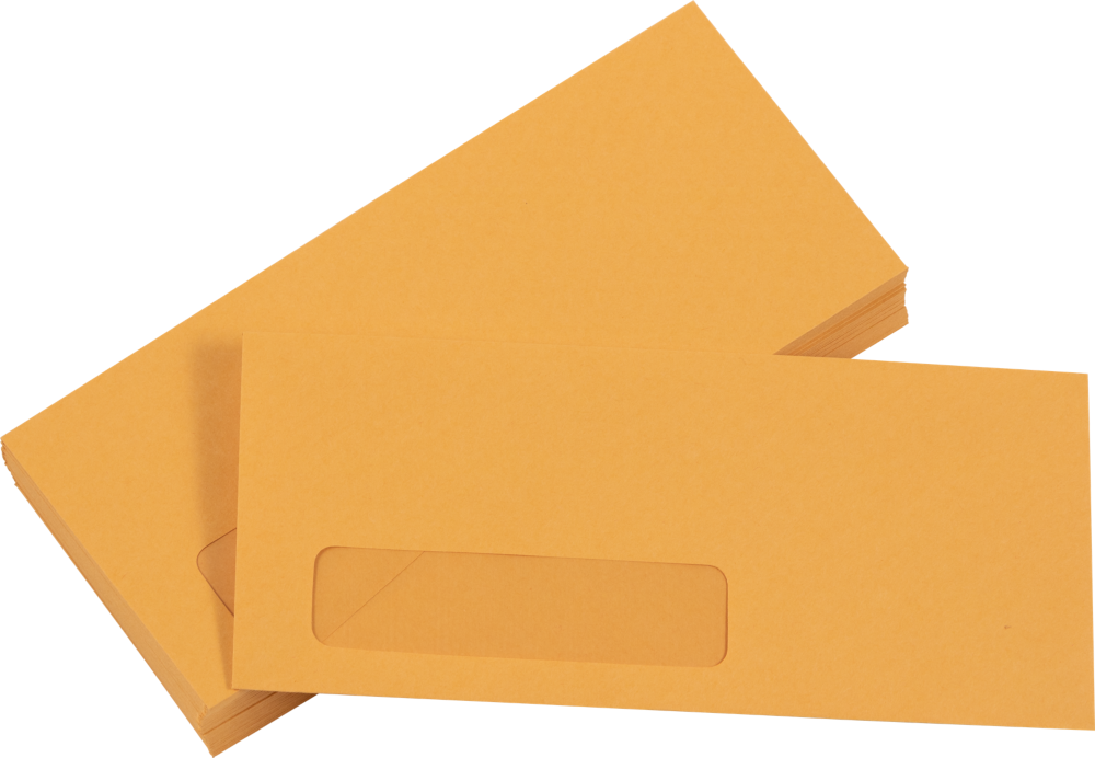Brown Kraft 24lb #10 Window Envelopes (4 1/8 x 9 1/2)